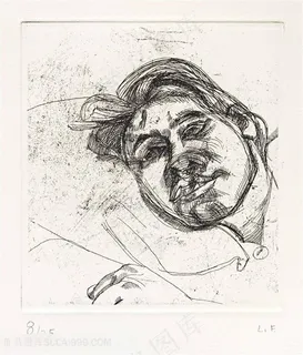 弗洛伊德手绘男士艺术挂画 弗洛伊德手绘男士艺术挂画
