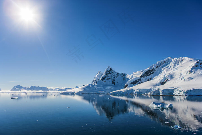 冰川自然景观山水风景图片