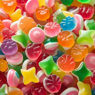 美味糖果五彩软糖甜点摄影图