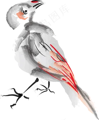 鸟元素 停留鸟-彩