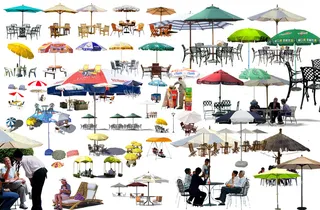 超多户外遮阳伞