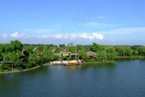 江苏苏州周庄万三水上游码头风景 江苏苏州周庄万三水上游码头风景