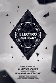 科技感多边形海报模板