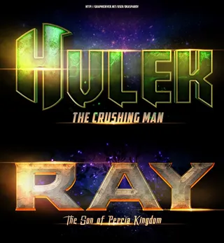 ps电影游戏文字特效（可编辑）