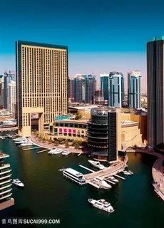 海滨城市夜景高清图片