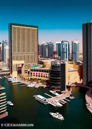 海滨城市夜景高清图片