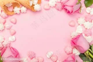 情人节粉色背景素材