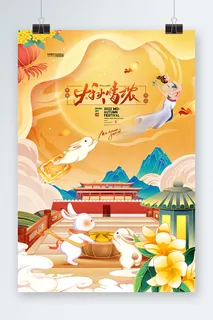 国潮风开门红庆典海报