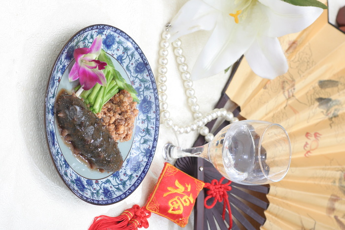 香葱肉沫烧海参 (3)