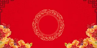 2022虎年新年春节卡通模板喜庆节日背景