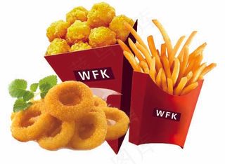 鱿鱼圈鸡米花薯条