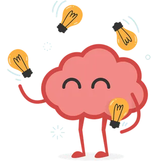 灯泡云朵卡通少儿兴趣班素材