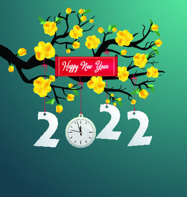 设计红色新年2022背景eps,ai矢量模版下载