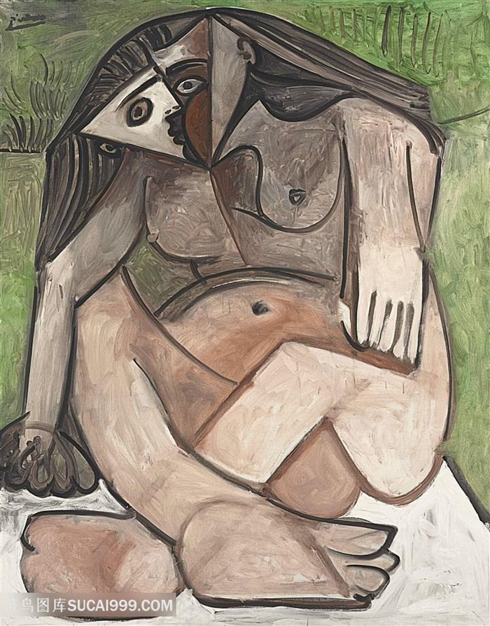 毕加索手绘女性艺术油画