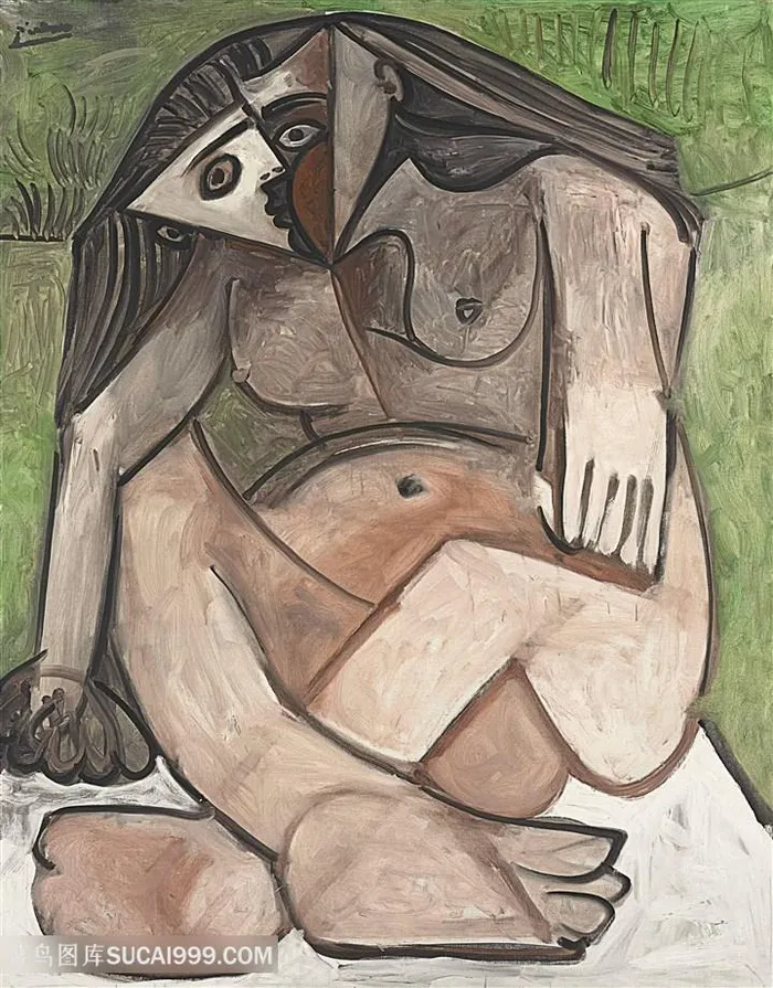 毕加索手绘女性艺术油画