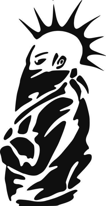 朋克摇滚 PNG免抠(371x720)