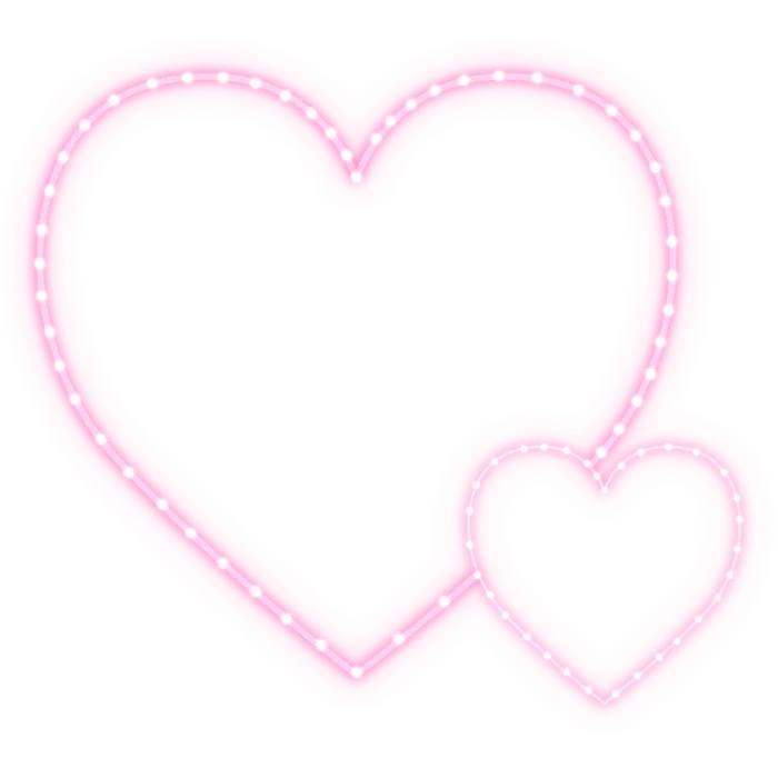 粉色光芒爱心