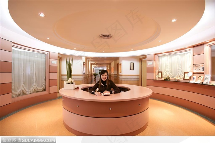 医学美容-圆形的前台