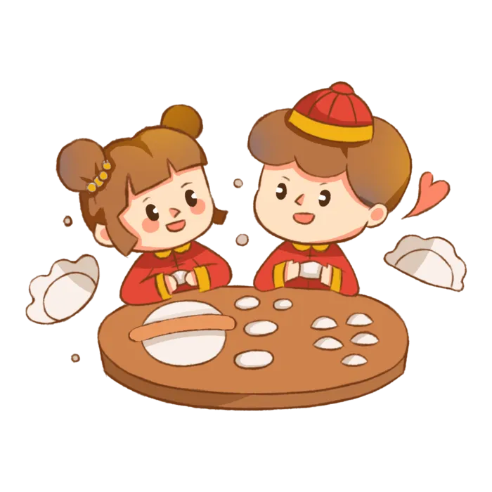 2022虎年新春喜庆包饺子