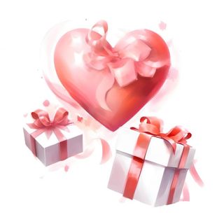 情人节520粉红礼物礼盒爱心浪漫海报素材背景