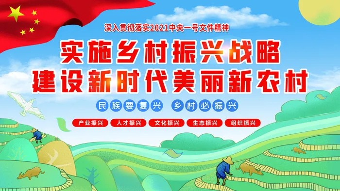 乡村振兴村展板 美丽乡村 振兴农村经济展板  乡村振兴展板  psd模版下载