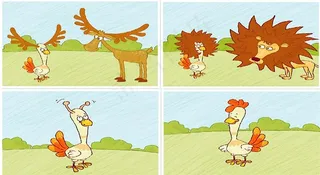 一只丢东西的鹅