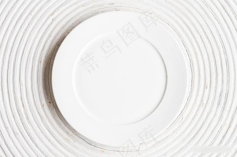 高清白色餐盘背景
