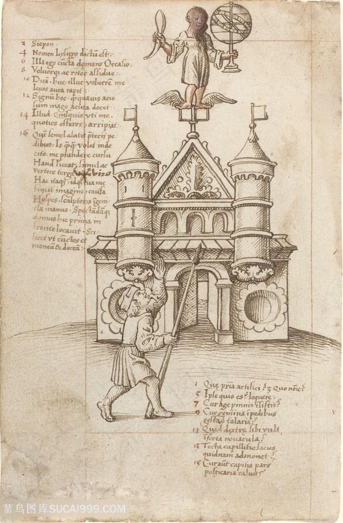 素描欧洲建筑艺术挂画装饰画