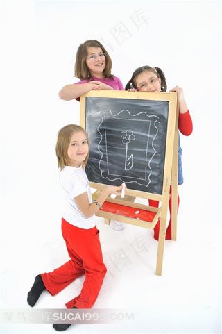 在画画的孩子摄影