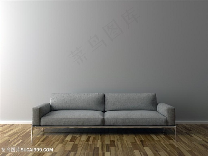 灰色沙发软装材质高清图片