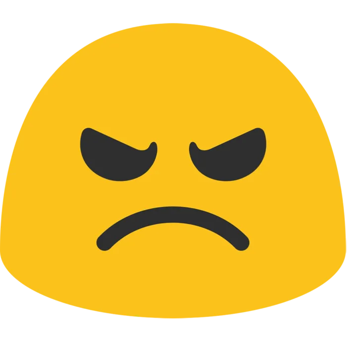 生气表情黄色