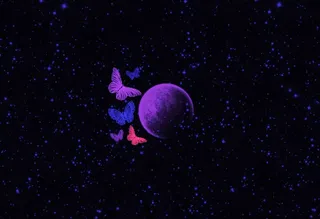 元宇宙世界风景天空背景墙