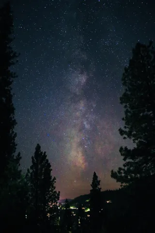 黑色星空摄影素材