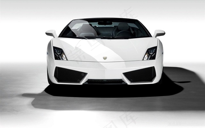 超级白色跑车图片素材