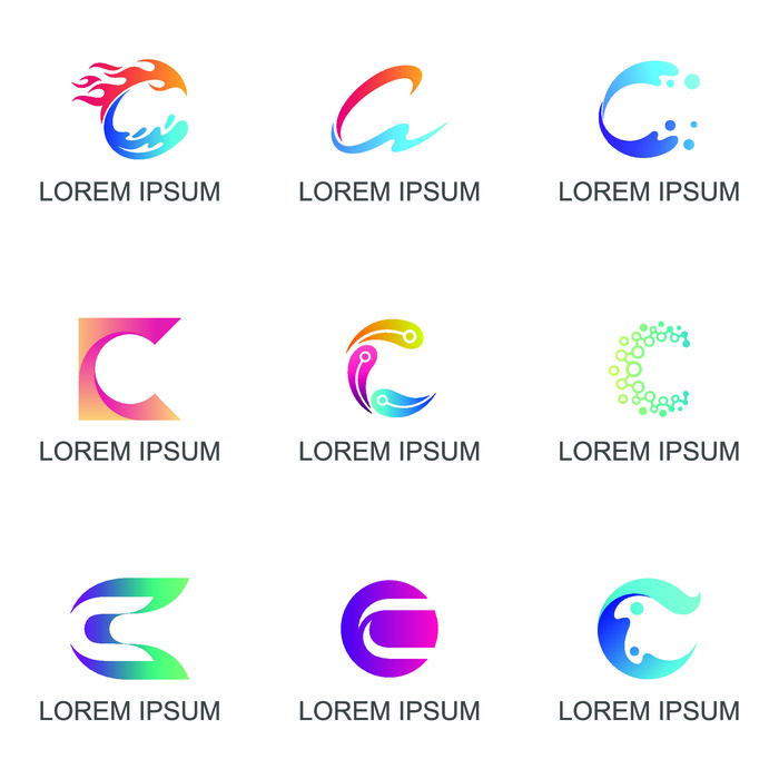 图标识标志公司字母企业商标品牌LOGO设计素材矢量模板