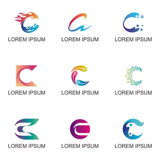 图标识标志公司字母企业商标品牌LOGO设计素材矢量模板