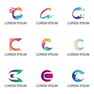 图标识标志公司字母企业商标品牌LOGO设计素材矢量模板