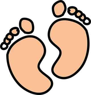 足迹卡通脚印