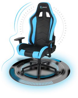 电竞椅卡通蓝色