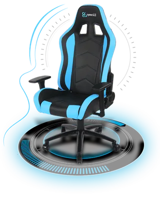 电竞椅卡通蓝色