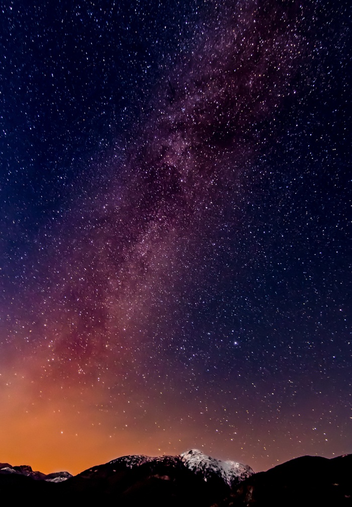 黑色星空摄影素材
