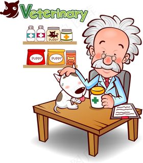 卡通医生护士节 