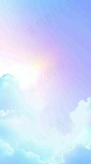 自然紫蓝色天空云层云彩漂浮浪漫阳光摄影