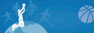 篮球蓝底展板