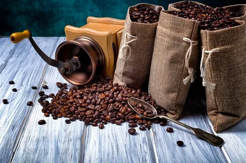 美味的咖啡豆原料素材大图