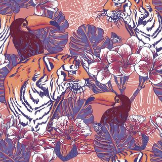 花卉唯美手绘花朵面料纹理手机壳布料面料印花服装矢量图案素材