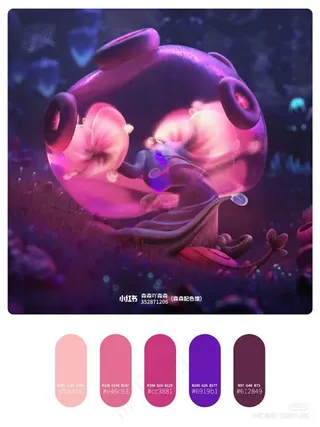 高质量插画配色色卡