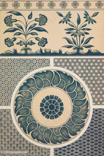 不同花纹背景中式传统纹样集锦中国风图片