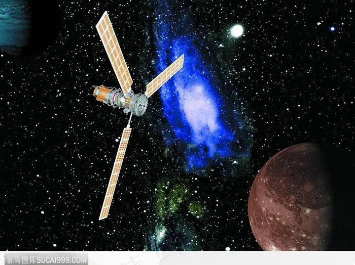 卫星插图 地球 星球 宇宙 太空 星际