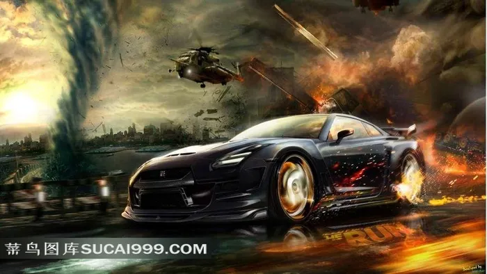 飞驰中的超级跑车